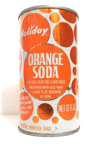 Holiday Orange Soda. Bloomington, Minn. preserved w/ Bezoate (mmm yummy) flattop