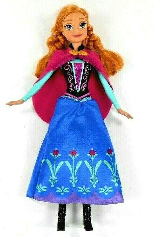 Mattel Disney Frozen Anna Doll 2013 Crown Shoes Skirt Cape Y9958
