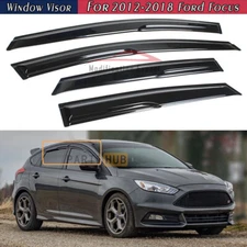 For 2012-2018 Ford Focus Sedan & Hatch JDM Window Visor Vent Shade Rain Guards
