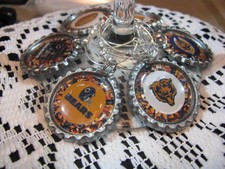 1" Bottle Cap Image Wine Charms Handcrafted Gift Idea Bears