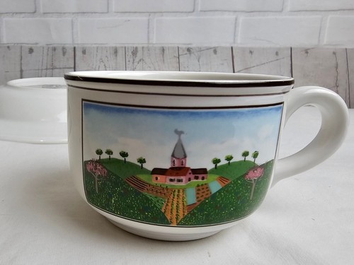 Villeroy Boch Design Naif Rim Soup Bowl, Cereal Bowl and Cup - Picture 10 of 12