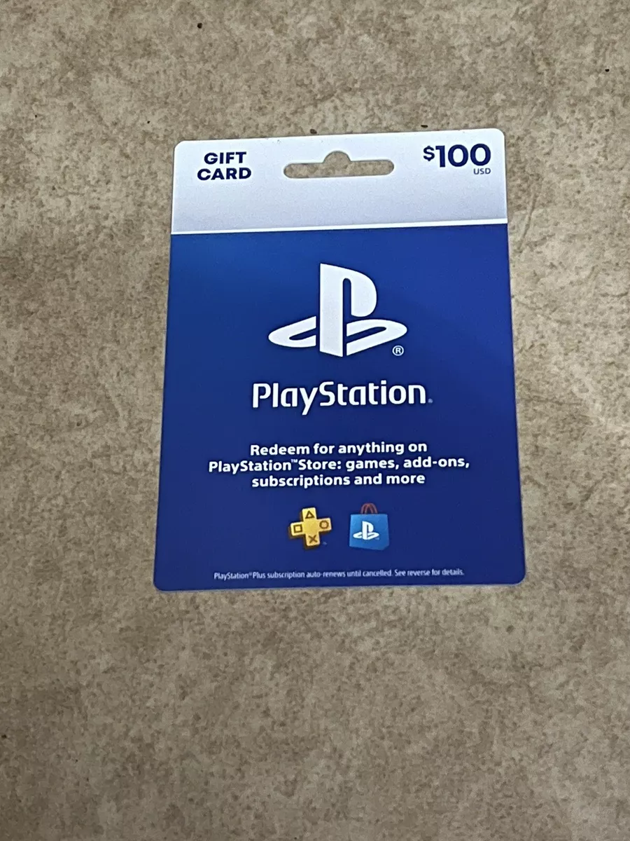 Nuova carta regalo Sony PlayStation Network PSN 100 dollari USD PS5 PS4  SOLO POS