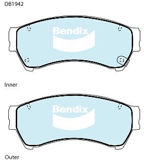 Brake Disc Pad Set Front Bendix DB1942 GCT For MAZDA 6 GG GH 2.3 2.2 2.5 MZR - Picture 1 of 2