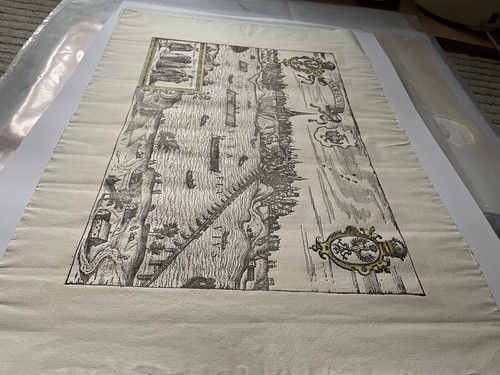 Zamek Krolewski (Royal Castle) Warsaw Poland letterpress print on handmade paper - Picture 8 of 8