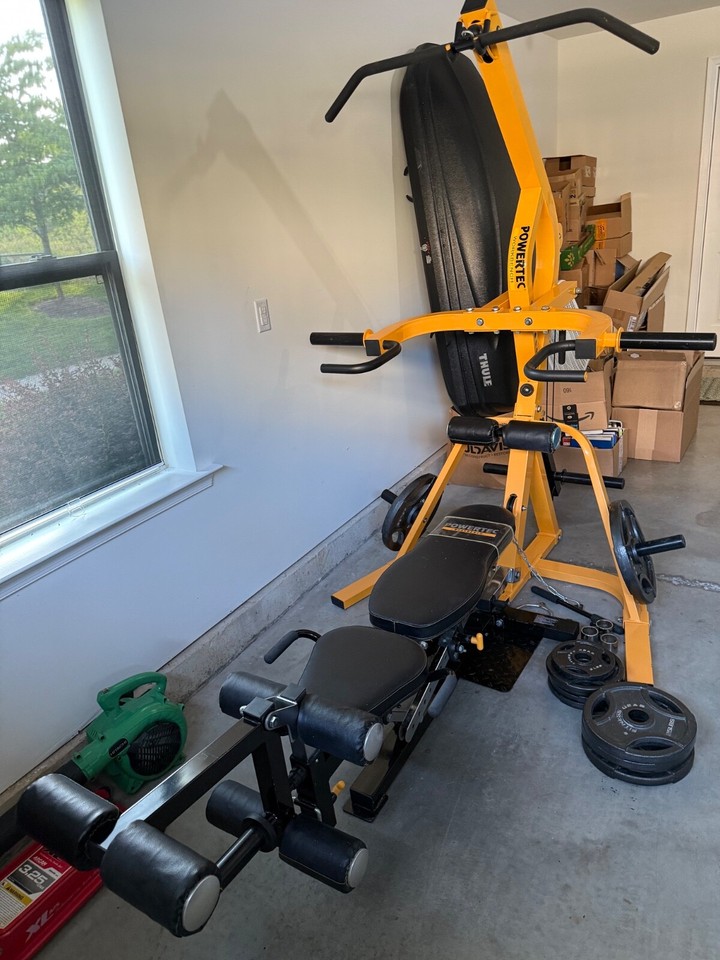 Powertec Home Gym LeveryGym Workbench - Nice Set with weights | eBay