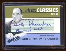 ALBERT *HAPPY* CHANDLER 2004 SKYBOX AUTOGRAPH CUT SIGNATURE #ED 16/25 NEVER SEEN