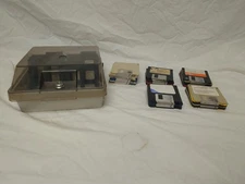 45 3.5" Floppy Disks And Vintage Case