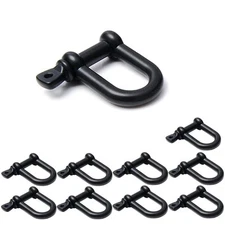 10 Pack Paracord Bracelet Clips 3/8 Inch Bow Anchor D Shackles Screw Pin