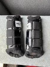 DSB Boots Glossy Black Large Horse Fleece
