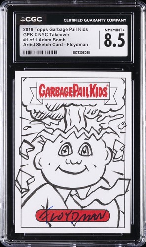 2019 TOPPS GARBAGE PAIL KIDS #1/1 ADAM BOMB CGC 8.5
