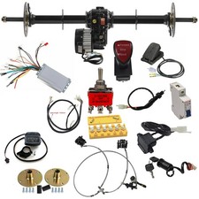 40" Racing Cart Rear Drive Axle Electric 48v 1000w Differential Motor ATV Drift