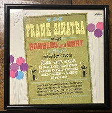 FRANK SINATRA Autographed -Rodgers & Hart Professionally Framed Album Cover