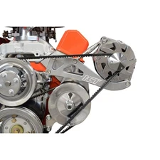 ICT Billet 551705; Alternator Bracket LWP, Drivers Side High Mount for SBC