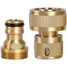 Solid Brass Sink Faucet Adapter Quick Connect for Hose and Washing Machine