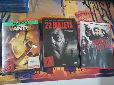 22 Bullets, Wanted, Shoot Em Up - DVD Kollektion Action FSK 18