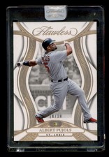 ALBERT PUJOLS 2025 PANINI FLAWLESS #30 GOLD YELLOW DIAMOND RELIC #10/10 T7007