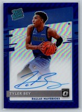 2020-21 Donruss Optic #186 Tyler Bey Rated Rookies Signatures Blue