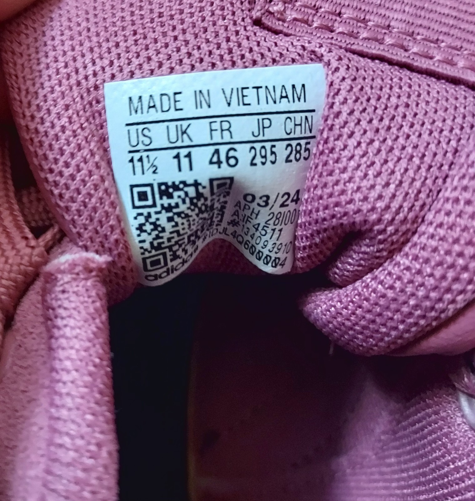 NWOB Adidas Orignal 4.0 Mauve Sneakers Men's Size 11 1/2 thumbnail 5