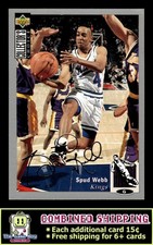 1994-95 Collector's Choice Silver Signature #89 Spud Webb Sacramento Kings
