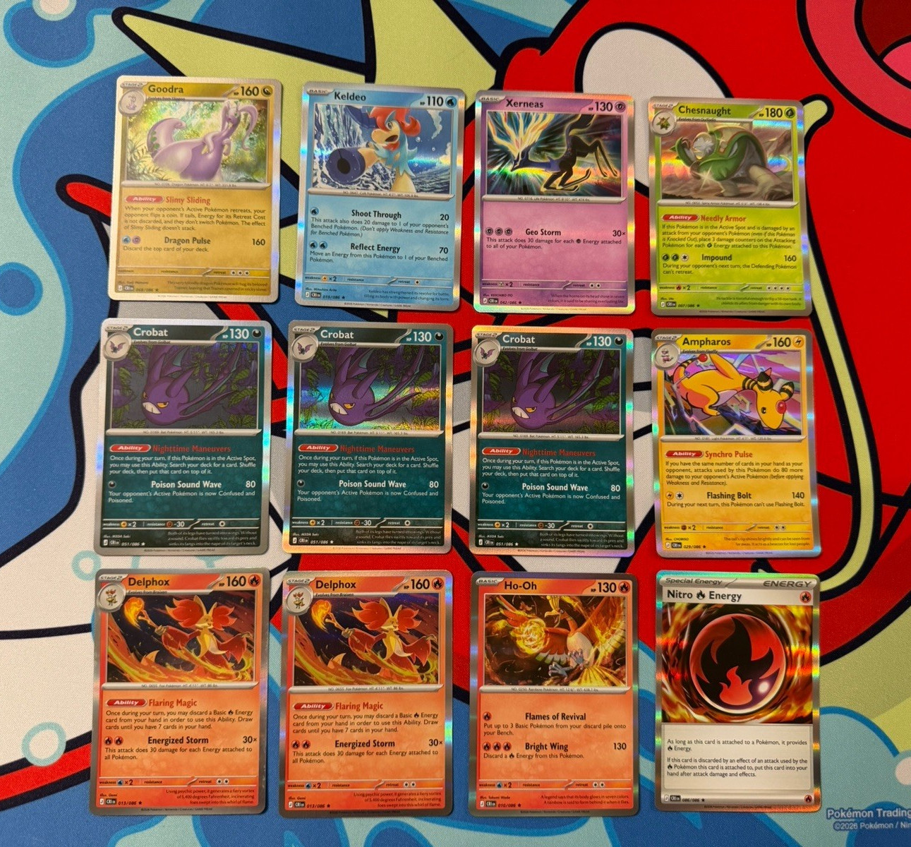 Pokémon TCG - Chaos Rising Holo 12-Card Lot