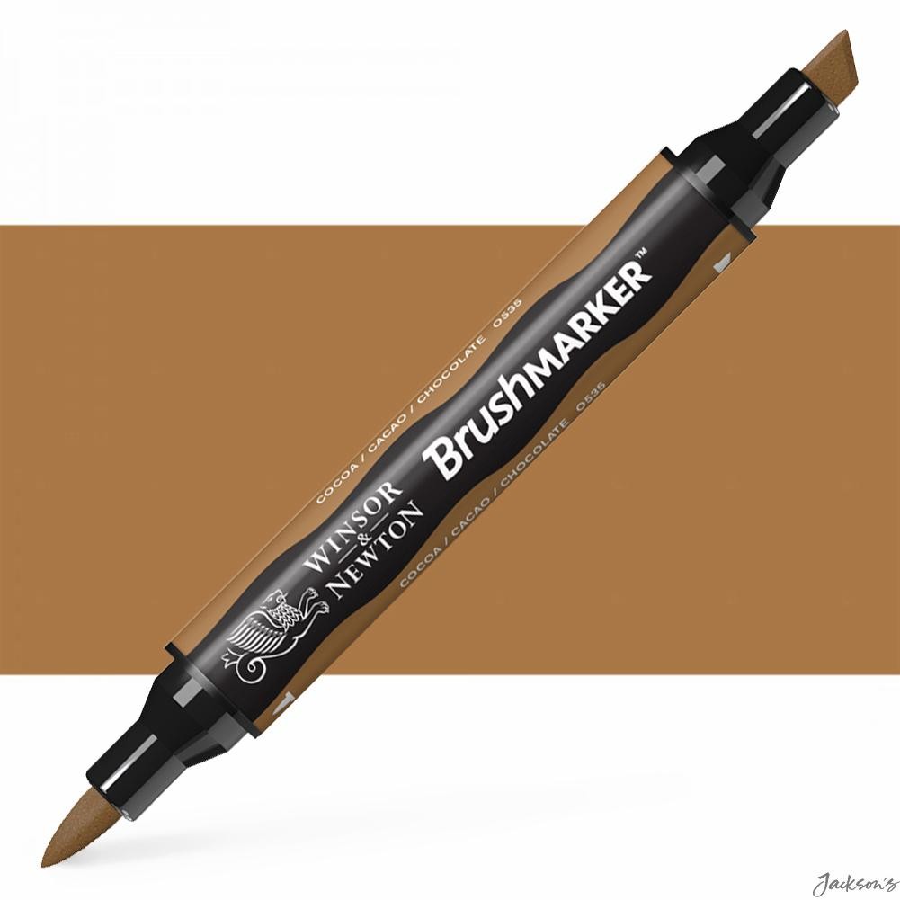 Winsor & Newton ProMarker Brush Marker Alcohol Ink Twin Tip Cocoa For Illustr...