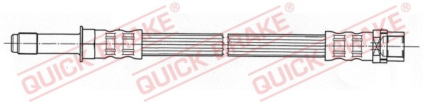Hinterachse Links Quick Brake 37.017 Bremsschlauch FüR MERCEDES-BENZ,VW-image