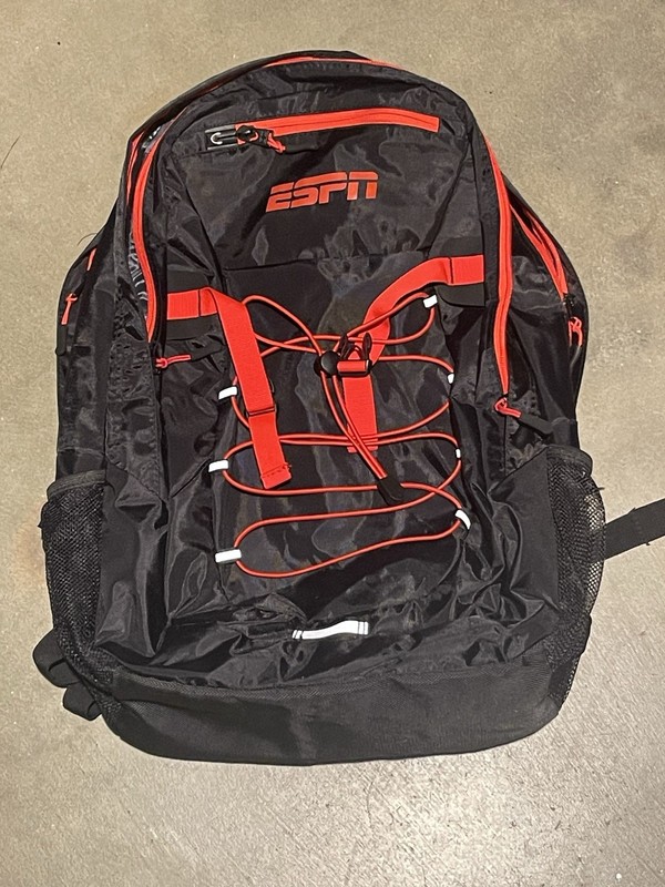 BC Backpack ESPN Logo Padded Laptp Computer Case Travel Tech Black & Red