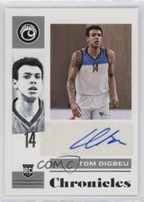 2021-22 Panini Chronicles Draft Picks Rookie Signatures Tom Digbeu Auto 0ld5