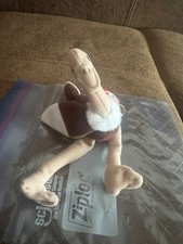 RETIRED - 1999 TY Teenie Beanie Babies Stretchy the Ostrich - New w/ Tags Errors