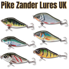 Pike Lures Slider Sinking Jerkbait - Pike Zander Lures - Perfect for UK Waters!