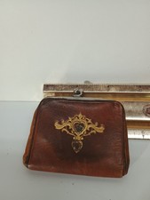 Victorian Style Leather Coin Purse