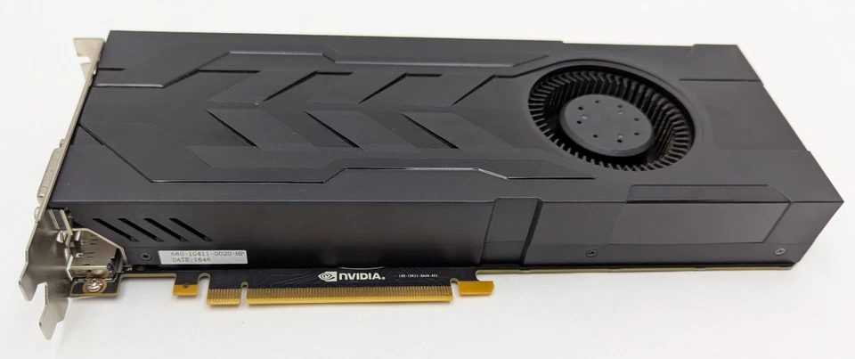 Tarjeta de gráficos HP NVIDIA GeForce GTX 1070 8 GB GDDR5 PCI-E 3.0 x16 OEM 909249-001 Foto 4 de 4