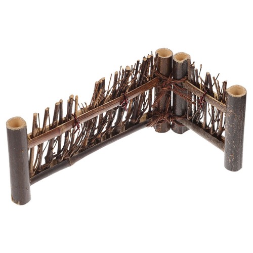  2 szt. Ogrodzenie dekoracyjne Miniaturowe ogrodzenie bambusowe do bonsai i doniczki Ornament - Zdjęcie 7 z 12