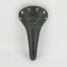 Selle San Marco Regal Custom Merlin Saddle Black Steel Rail Vintage 