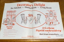 Tri-Chem Decorator’s Delight Book Hot Iron Transfers 0664
