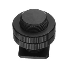 Hot Shoe Adapter 5/8" Male to 1/4" Female Thread Nut 0.98x0.98x0.98 Inch