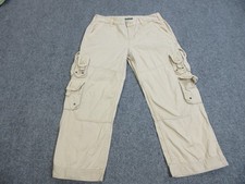 Lauren Jeans Co Ralph Lauren Cargo Pants Womens 10 Khaki Multi Pocket Utility