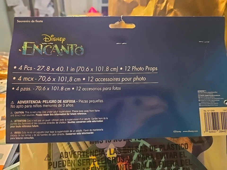 Disney Encanto Birthday Scene Setter Wall Decoration Kit Backdrop With Props - Image 3 of 4