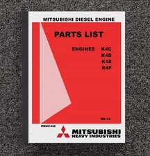 4 Diesel Engine Service Parts Manual Mitsubishi K4C K4D K4E K4F