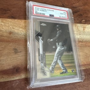 2020 Topps Chrome Image Variation SP RC Luis Robert PSA 10 #60 Rookie