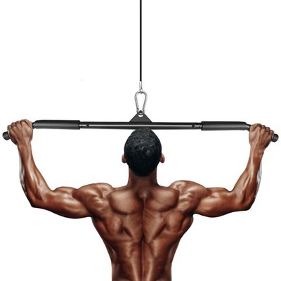 Favuit LAT Pulldown Bar Attachment for Pulley Cable Machine, Tricep 40 IN