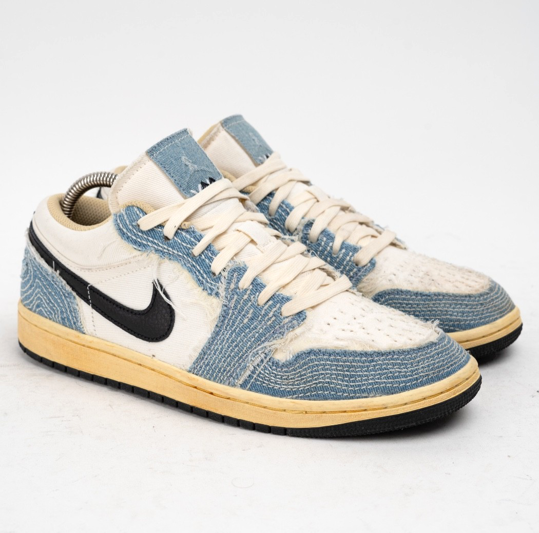 靴 NIKE AIR JORDAN 1 LOW SE FN7670-493 30cm Nike Air Jordan 1 Low SE Sashiko Denim Blue White FN7670-493 UK7.5