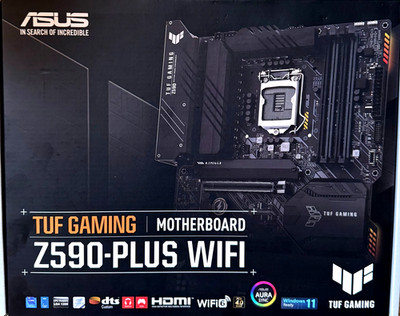 ASUS TUF Gaming Z590-Plus WiFi 6 LGA 1200 Intel ATX Gaming Motherboard