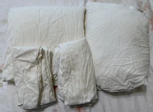 Malouf Bamboo King Sheet Set Rayon From Bamboo Fitted/Flat/2 Pillowcases Flaws