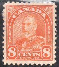 Canada Stamp Scott #172, 8c, King George V, Red Orange, MNH, NG, SCV$17.00