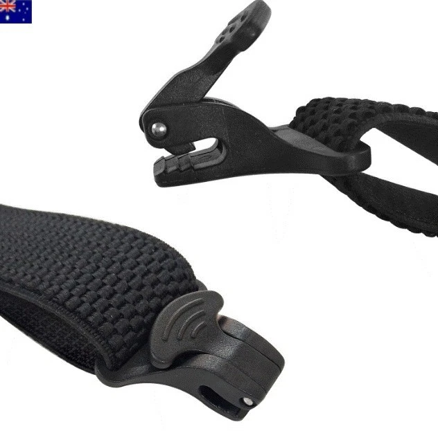 Heavy Duty Mens Suspenders 38mm Adjustable Elastic Belt 4 Clip on Braces Trouser - image 2 of 3