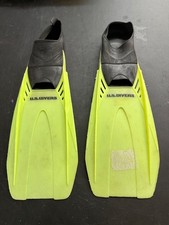 U.S. Divers 8.5-9.5 Flippers Fins Pacifica 42-43 Yellow Black Made In USA