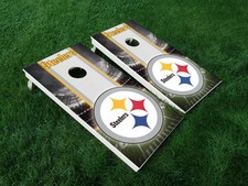 VINYL WRAPS Cornhole Board DECALS Pittsburgh Steelers 04 Burgh Bag Game Stickers