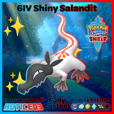 ✨ Shiny Salandit 6IV ✨ Pokemon Sword & Shield 🚀 Fast 🚀