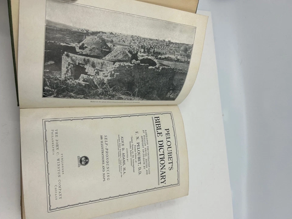 Винтажный иллюстрированный библейский справочник 1925 Peloubet's Bible Dictionary - Изображение 4 из 4